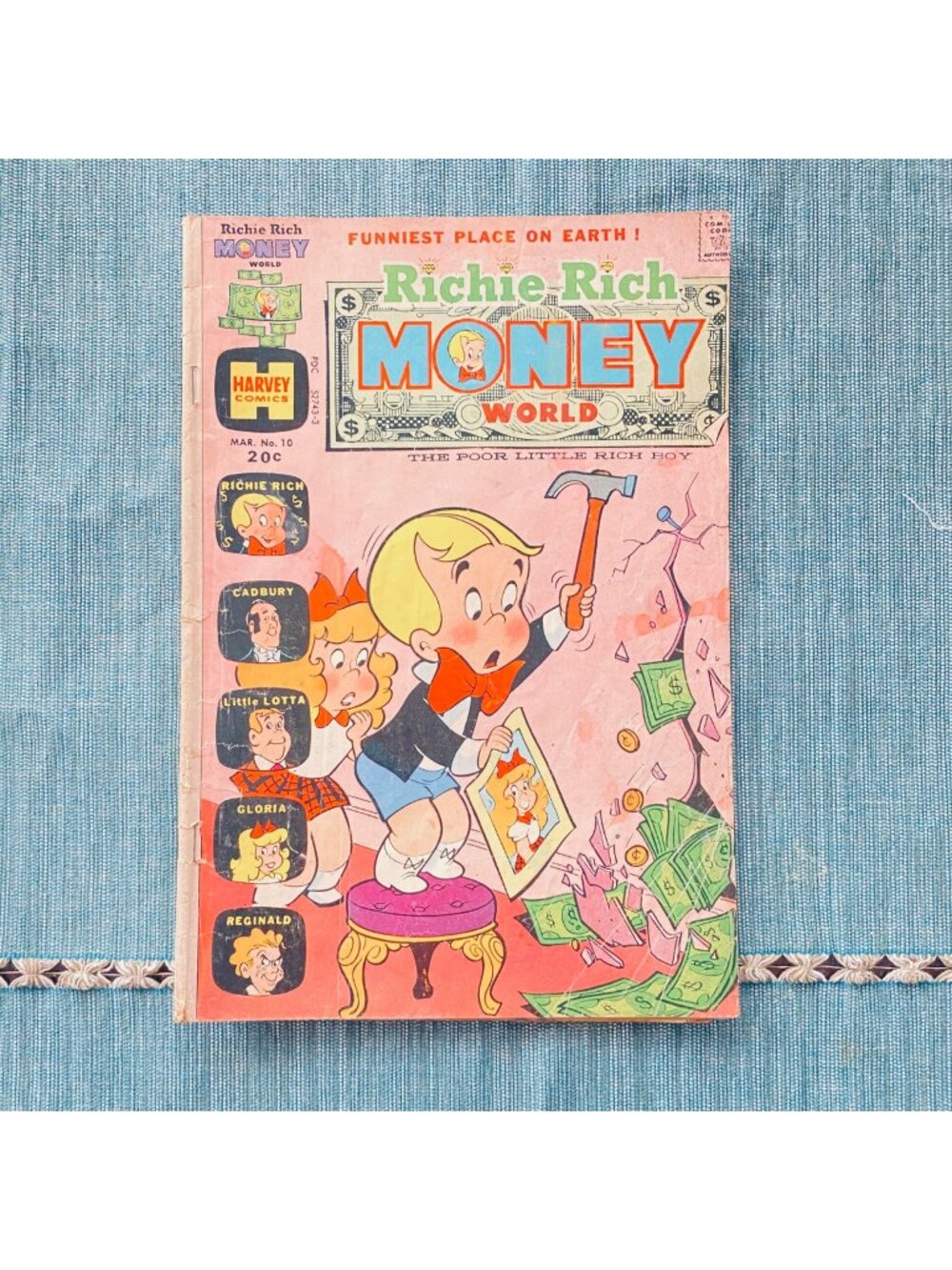 Richie Rich Comic Book Money World Comic No. 10 March 1973 Harvey Comics